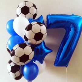 Футбольный фонтан+синяя цифра