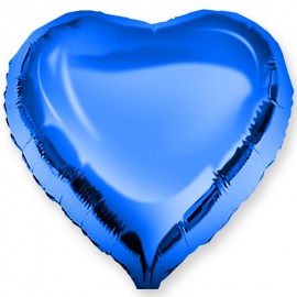 Фольгированное сердце синее