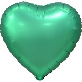 Фольгированное сердце зелёное