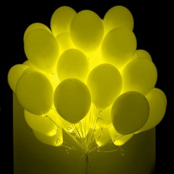 Светодиодный гелиевый шар "желтый"