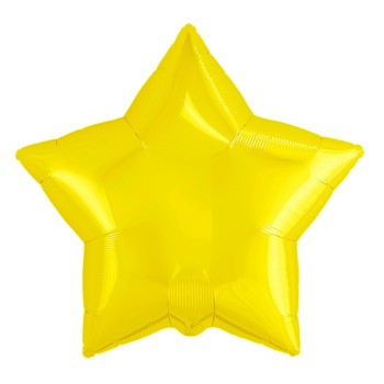 Фольгированная звезда жёлтая