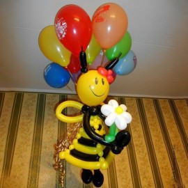 Пчёлка + 10 шариков с ДР